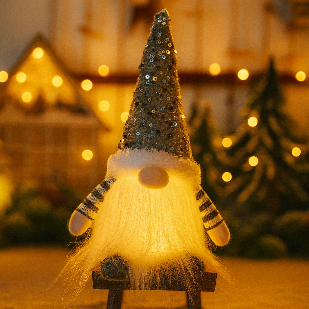 Winterello-Brilliant Christmas Gnome Doll without Face 30cm Tree Decorations 2025 Night Light Christmas Gift Novelty New Year Home Decor