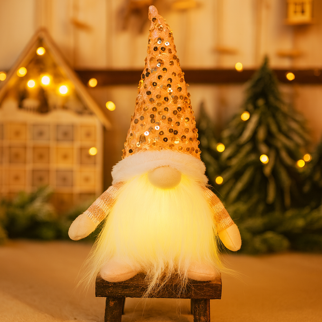 Winterello-Brilliant Christmas Gnome Doll without Face 30cm Tree Decorations 2025 Night Light Christmas Gift Novelty New Year Home Decor