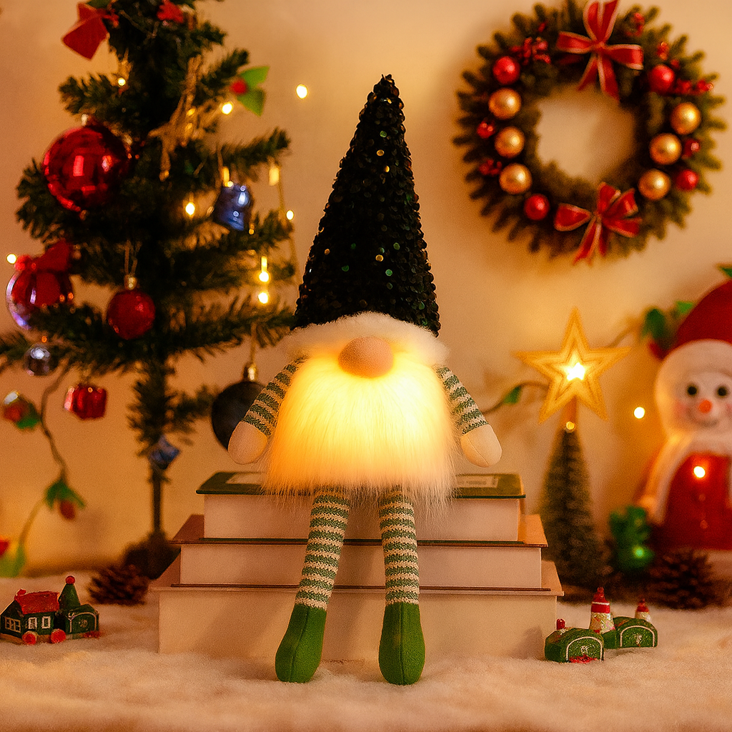 Winterello-Brilliant Christmas Gnome Doll without Face 30cm Tree Decorations 2025 Night Light Christmas Gift Novelty New Year Home Decor