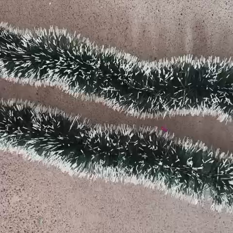 2m Wholesale Christmas Ribbon Green Cane Garland Ornaments Christmas Tree Hanging Pendant Wreath Ornaments Home Party Supplies